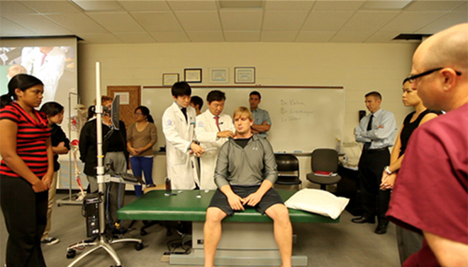 신준식 명예회장, 미시건주립대학교 정골의학전문의(DO)대상 실습 강의